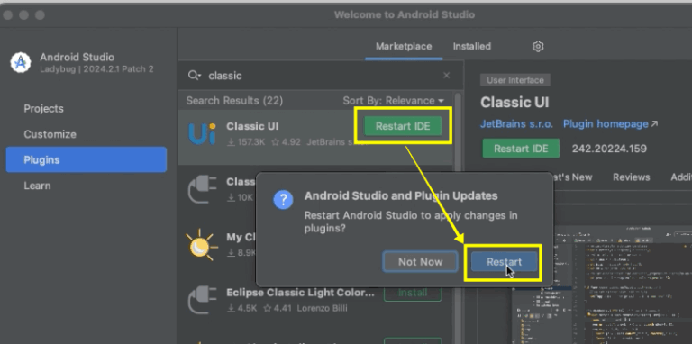 [Flutter]Android Studio「Ladybug」以降も「Classic UI」を使うための設定方法 | みんプロ式 - 現役 ...